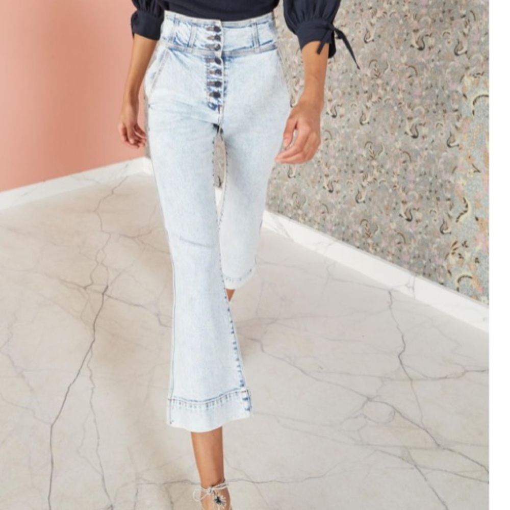 Ulla Johnson Ellis Jean in acid wash NWT